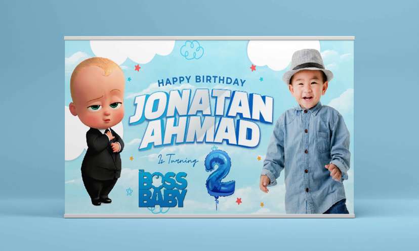 Baliho Hari Ulang Tahun Anak The Boss Baby - Image 2