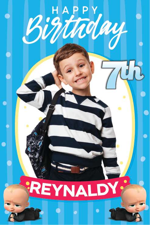 Baliho Ulang Tahun Baby Boss - Image 1