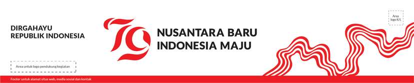 Spanduk Dirgahayu Republik Indonesia ke-79 Desain Standar - Image 1