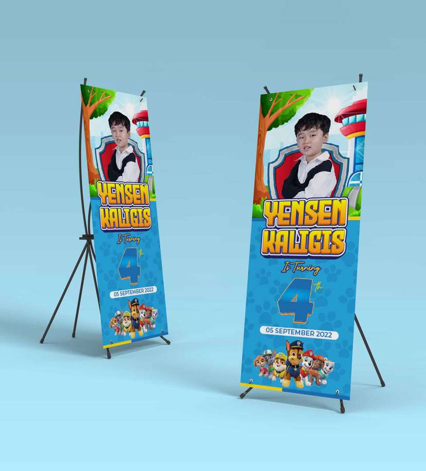 Standing Banner Hari Ulang Tahun Anak Paw Patrol - Image 2