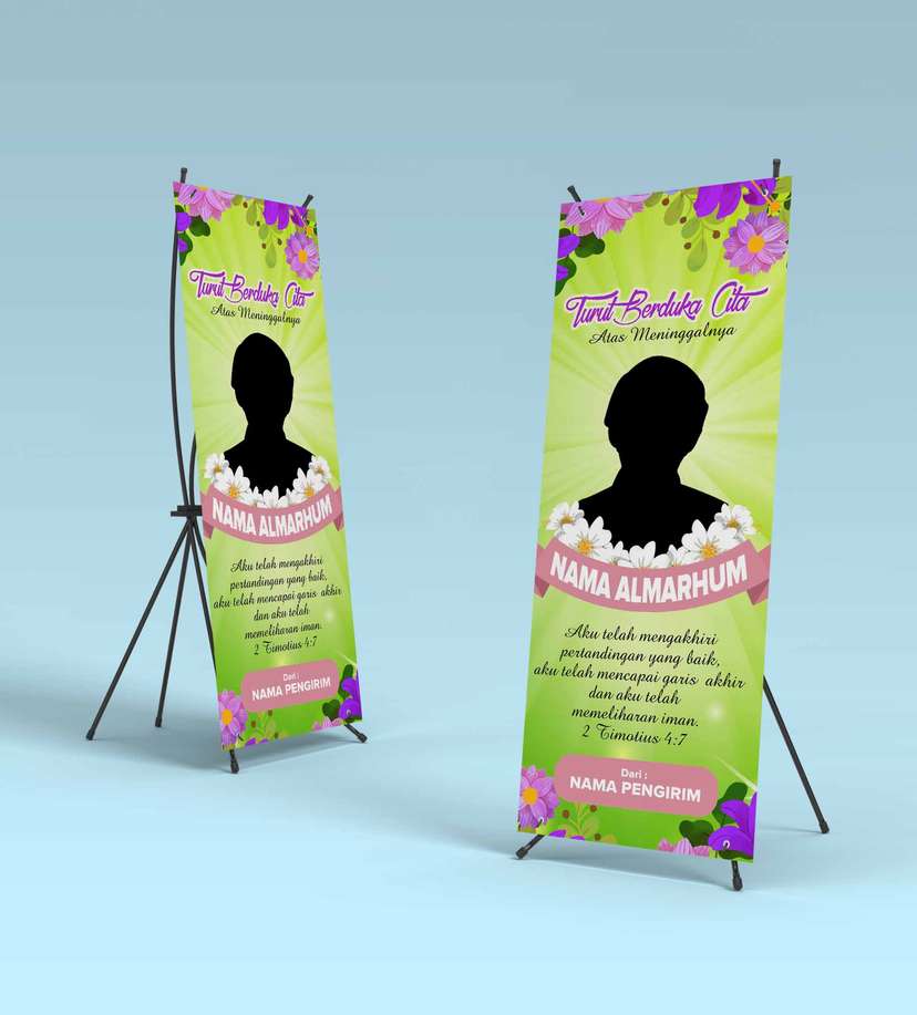 Standing Banner Turut Berduka Cita - Image 1