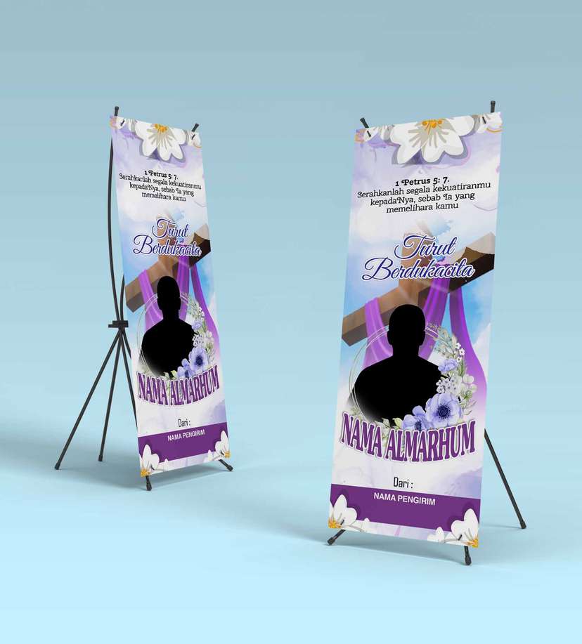 Standing Banner Turut Berduka Cita - Image 1