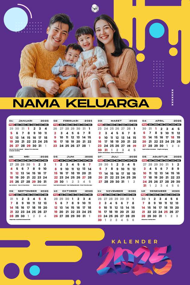 KALENDER A3+ TAHUN 2025 - Image 1