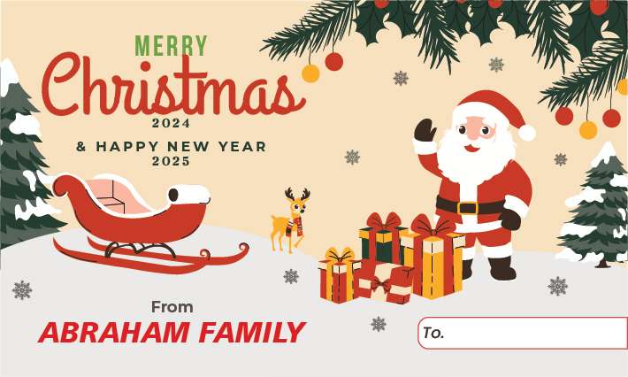 Kartu Ucapan Natal 2024 dan Tahun Baru 2025 - Image 1