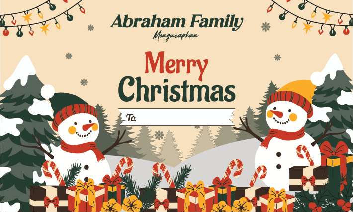 Kartu Ucapan Natal 2024 dan Tahun Baru 2025 - Image 1