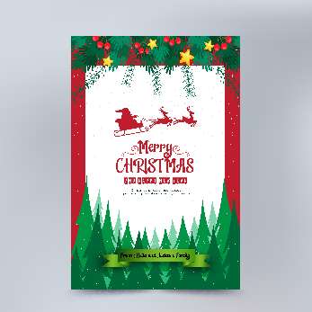 Kartu Natal Santa - Image 1