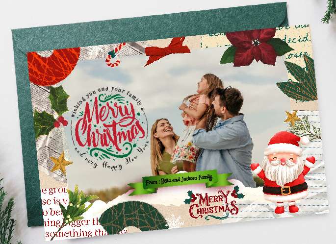 Photo Christmas Card - Image 1