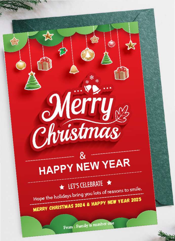 Red Green Chrismas Card - Image 1