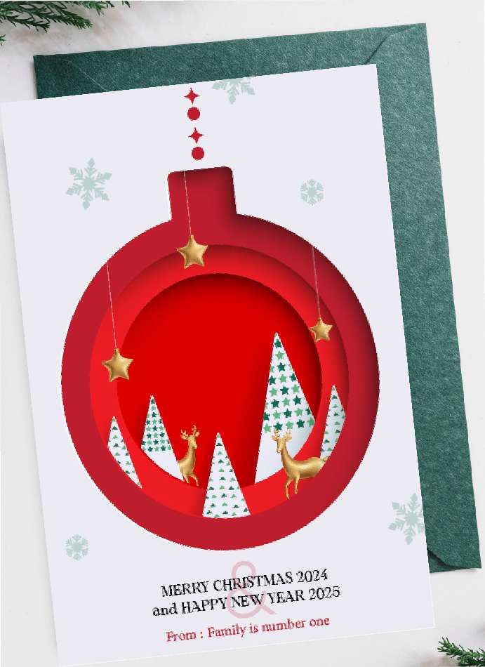 White Chrismas Card - Image 1
