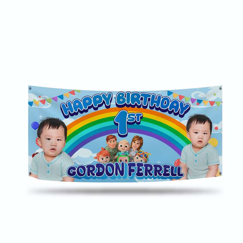 Baliho Ulang Tahun Tema Cocomelon - Image 1