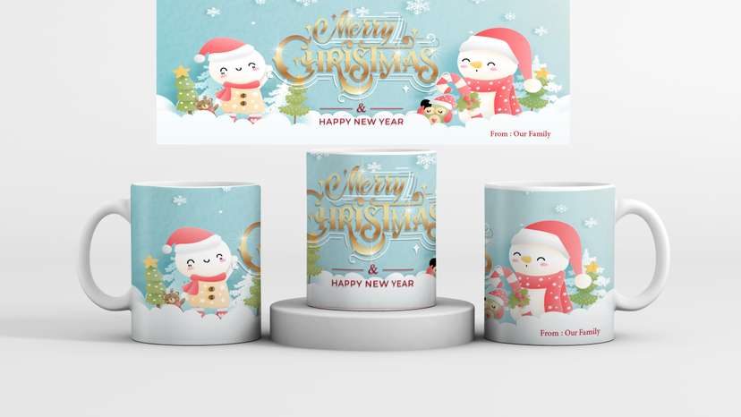 Mug Souvenir Hampers Natal 2024 dan Tahun Baru 2025 - Image 1