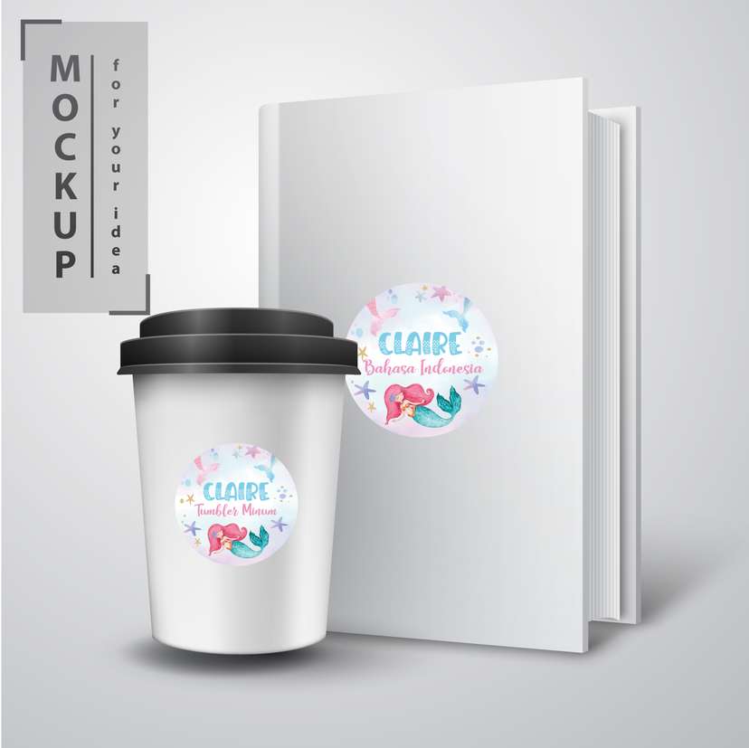 Sticker Nama Tema Mermaid - Image 1