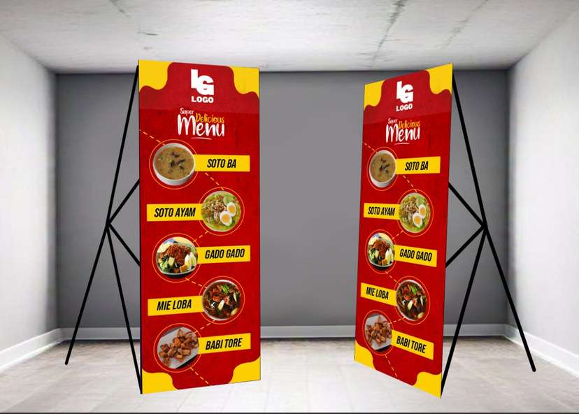 Banner Menu Makanan merah kuning - Image 1