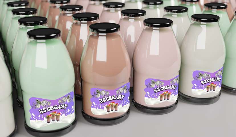 Sticker Usaha minuman Creamy - Image 1