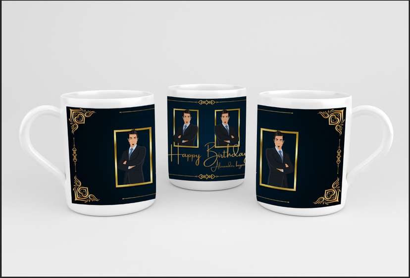 Design Mug Ulang Tahun Elegant Minimalist - Image 1