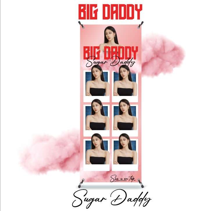 Design Banner Kelulusan Perempuan tema pink soft - Image 1