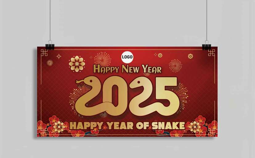 Baliho Tahun Baru China 2025 - Image 1
