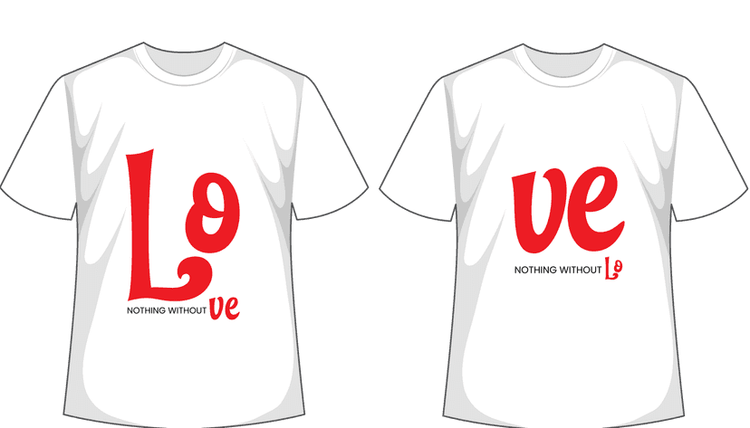 Kaos Couple Wanita ve without lo - Image 1