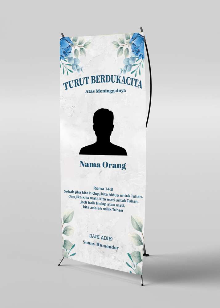 Standing Banner Duka Awan Langit Biru - Image 1