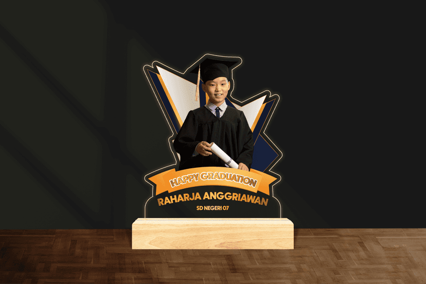 Dream LED Acrylic Graduation Bentuk Mengikuti Pola - Image 1