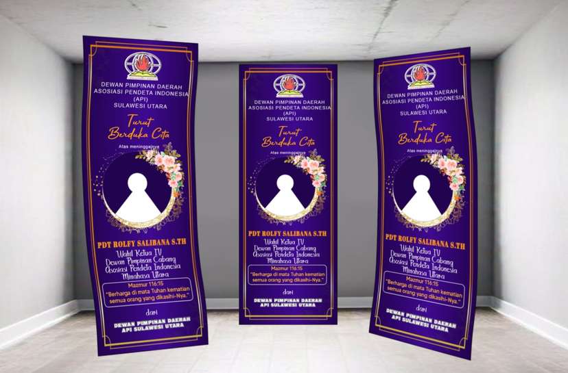 Banner Duka Ungu Tua untuk Instansi - Image 1