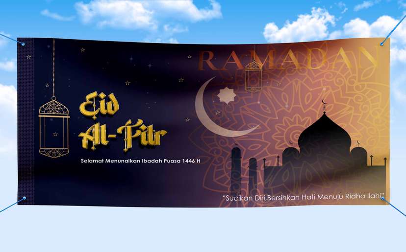 Baliho Eid Al-Fitr Idul Fitri - Image 1