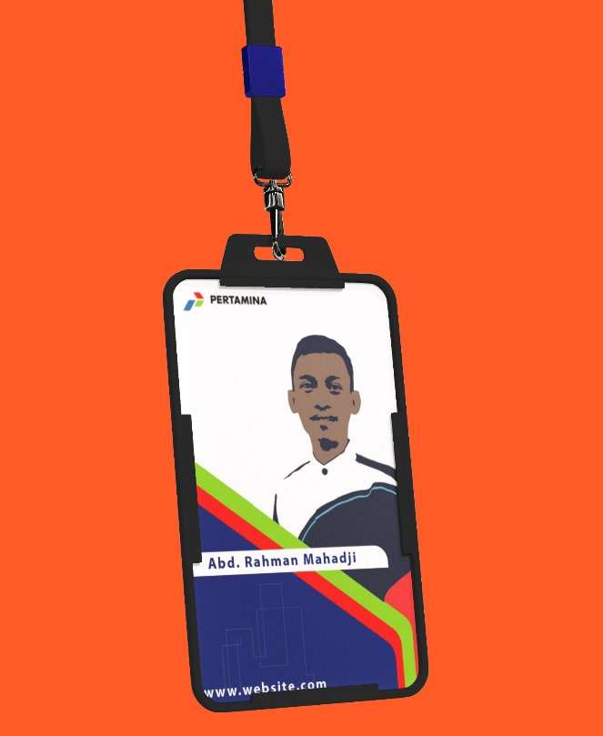 id card merah putih biru hijau - Image 1