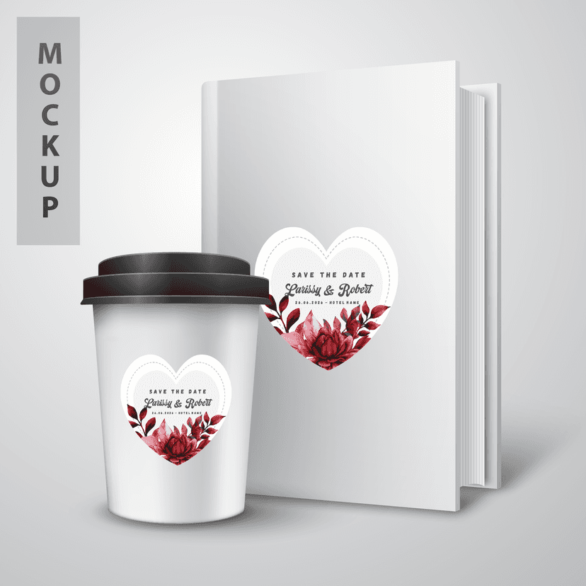 Sticker Wedding Save The Date - Image 1