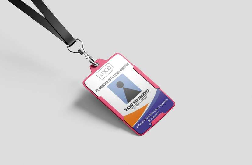 Id Card Biru Orange Putih - Image 1