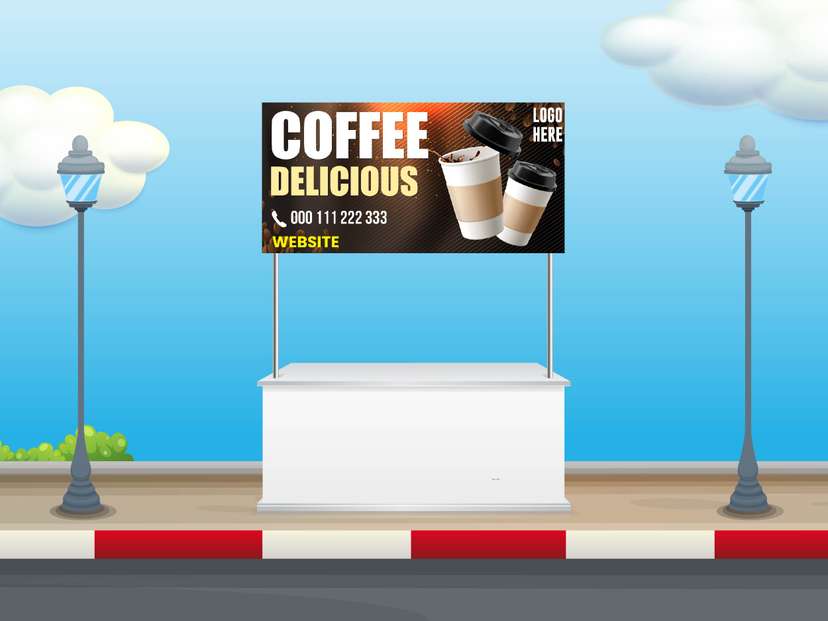 Banner jualan Kopi - Image 1