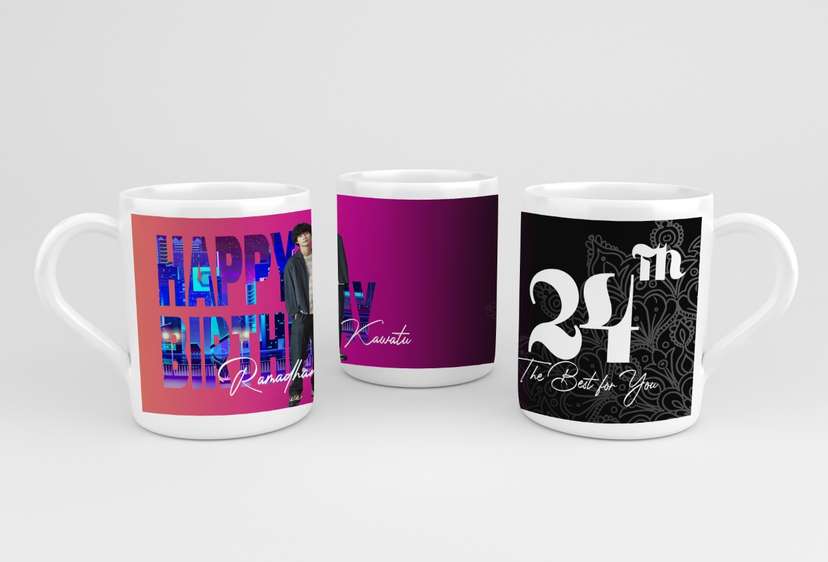 Design Mug Ulang Tahun Tema NightCity - Image 1