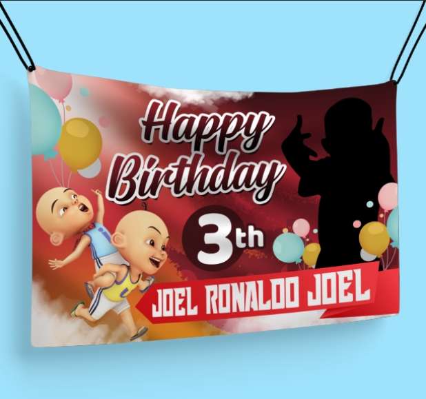 Spanduk Birthday Cartoon - Image 1