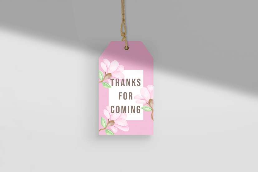 HangTag Bunga Pink - Image 1