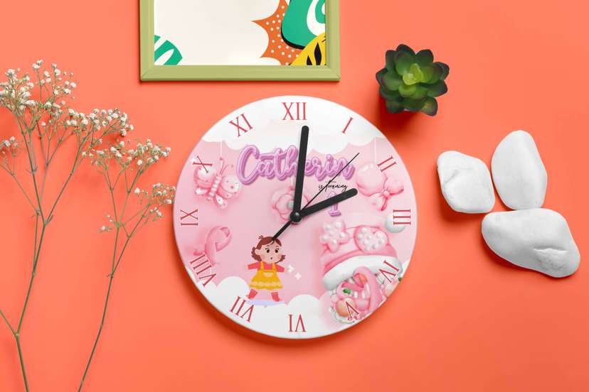 Jam Dinding Souvenir Ulang Tahun Perempuan - Image 1