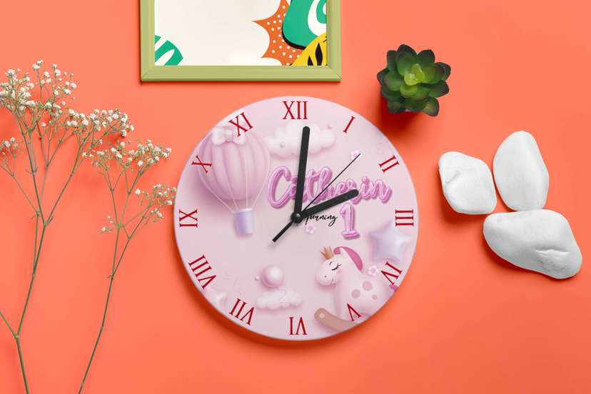 Jam Dinding Souvenir Ulang Tahun Perempuan - Image 1