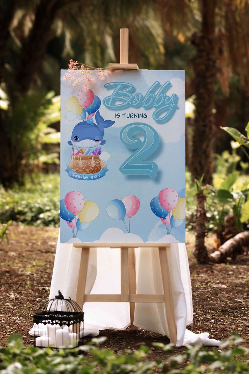 Birthday Boy Welcome Sign - Image 1