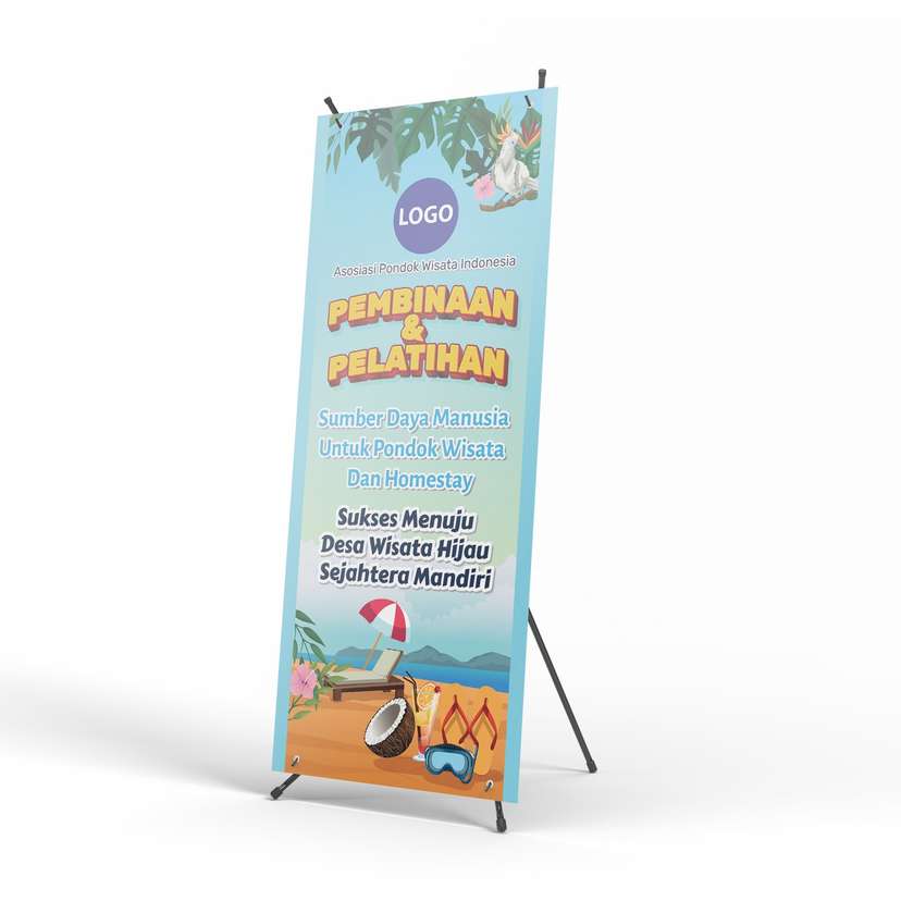 X Banner Pembinaan Biru Pantai - Image 1