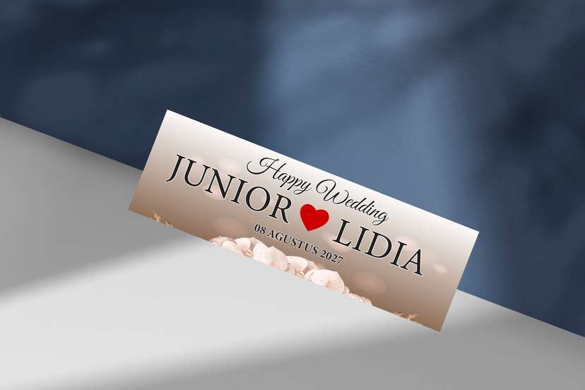 Wedding Plat Coklat - Image 1