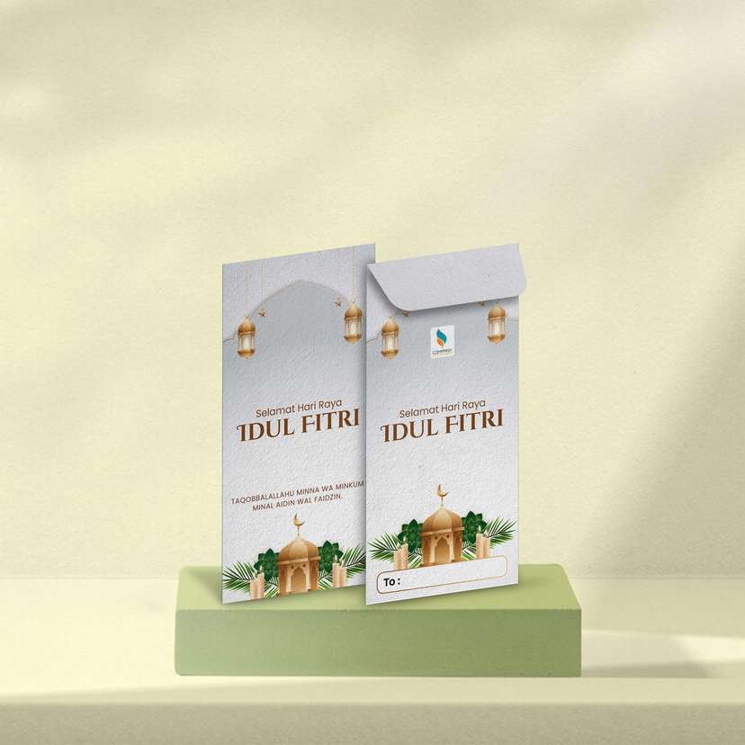 Amplop Idul Fitri Putih Elegan - Image 1