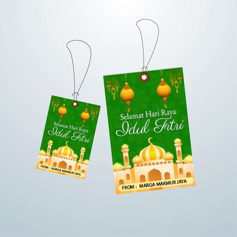 HangTag Lebaran Biru Langit - Image 1