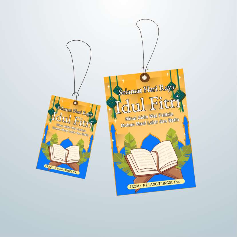 HangTag Idul Fitri Orange - Image 1