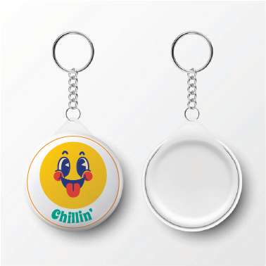 Gantungan Kunci Pin Karakter Smile - Image 1