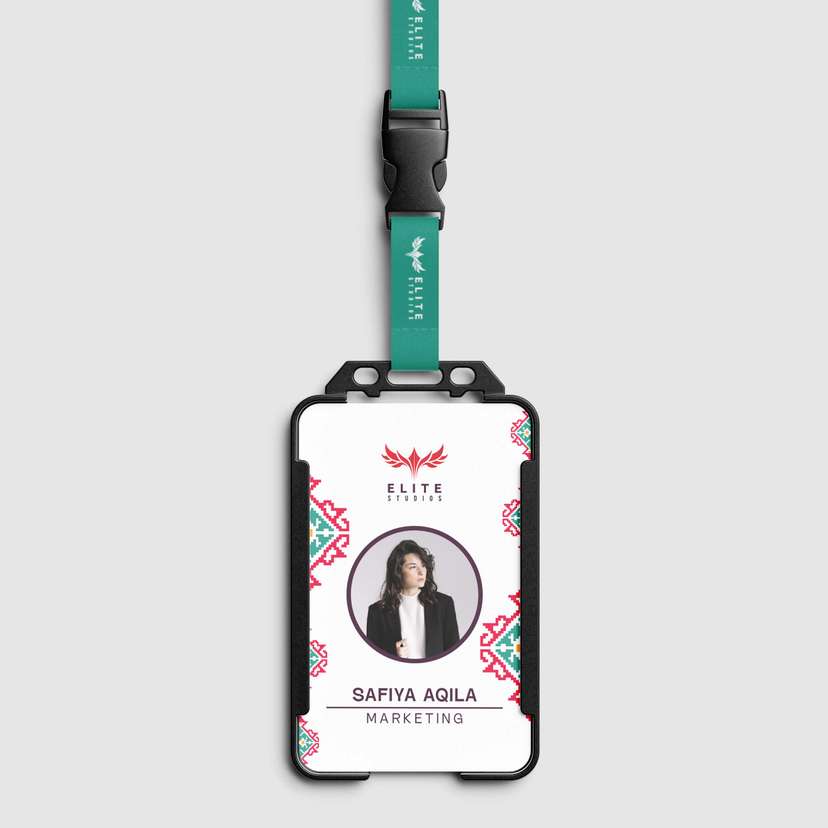 ID Card Pegawai Karyawan Motik Etnik - Image 2