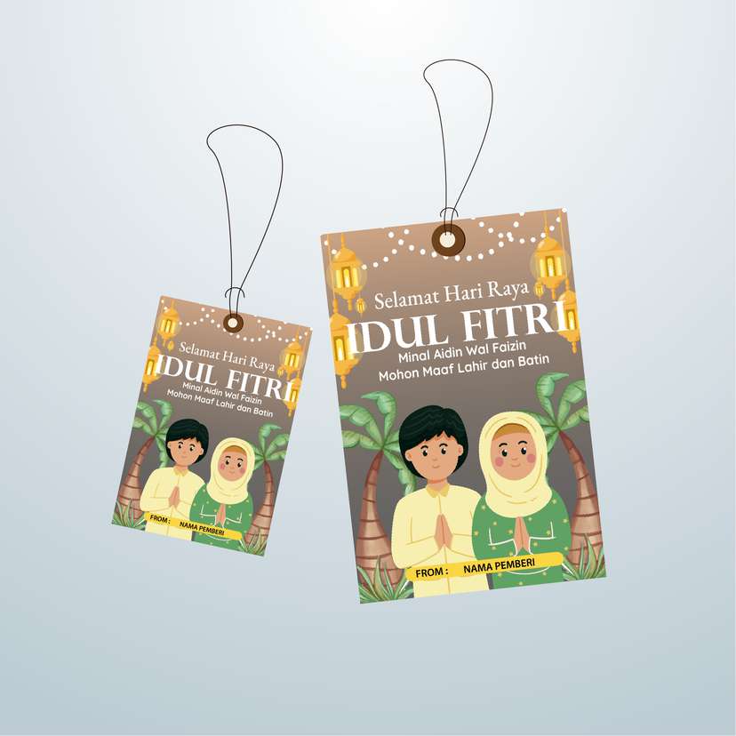 HangTag Idul Fitri Coklat - Image 1