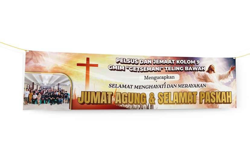 Banner Ucapan Selamat Paskah Pakai Foto - Image 1