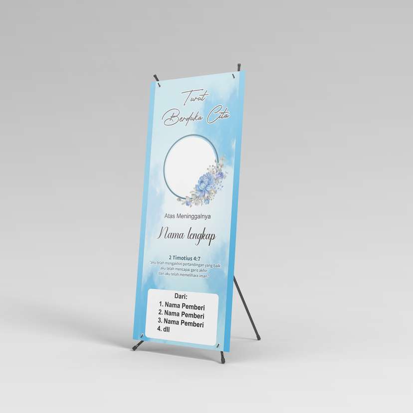Banner Duka Biru Langit Elegan - Image 1