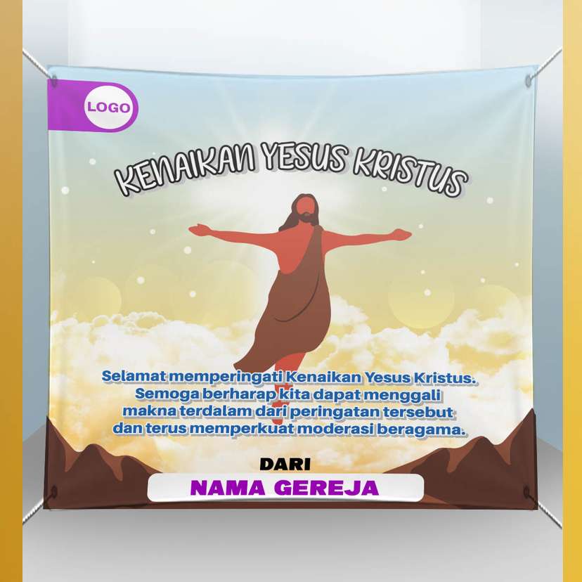 Baliho Kenaikan Yesus Kristus - Image 1