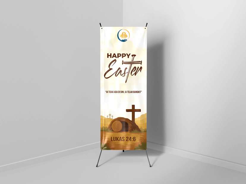 X banner Paskah Ia Sudah Bangkit - Image 1
