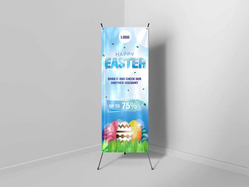 X Banner Diskon Paskah - Image 1