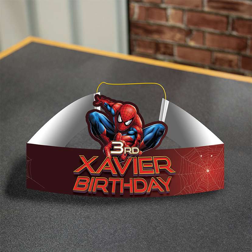 Topi Ulang Tahun Anak - Tema Spider-Man - Image 1